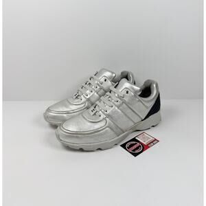 Size 45EU/12US - Chanel Metallic Silver Sneakers